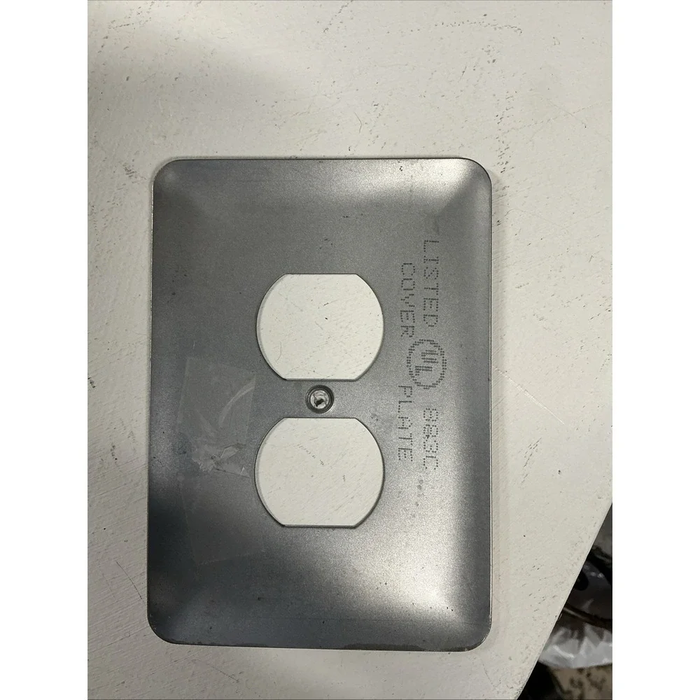 Baseball Heavy Steel Wall Plug In Plate Cover Man Cave